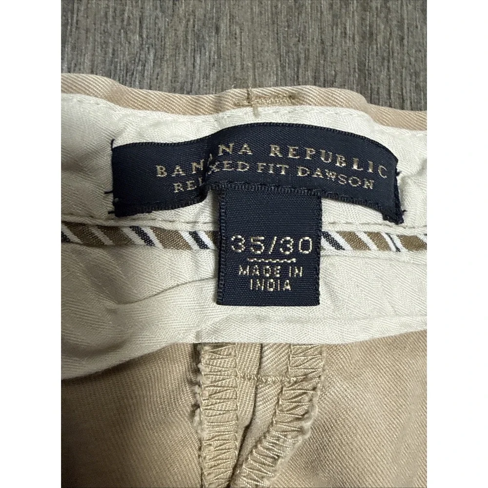 Banana Republic Pants Mens 35x30 Dawson Chino Relaxed Fit Straight Leg Cotton